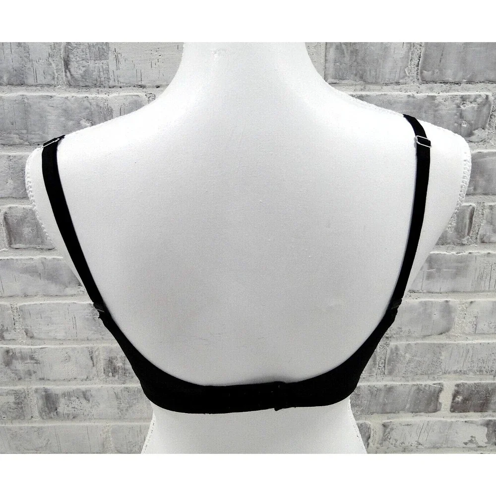 Victoria Secret Bra Dream Angels Push Up Without Padding 32DDD Black Lace Sequin
